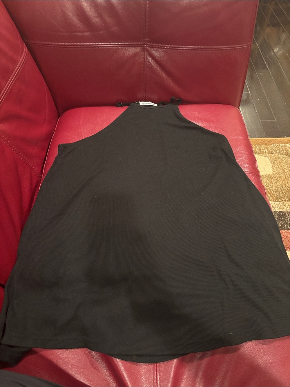 The Hanger Black Halter High-Low Dress